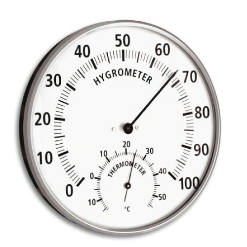 thermometer hygrometer met synthetisch haar voor preciezere meting